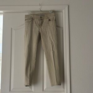 Chico's Beige Ankle Jeans
